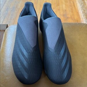 Adidas men's X ghosted 3 firm ground cleats size 9 grey nwot laceless fg